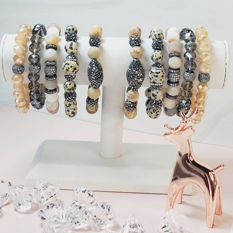 Natures Beauty five piece bead  bracelet set | Pretty Fab Things