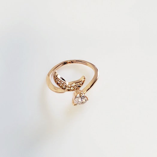 Rose Gold Mermaid Tail Adjustable Ring | Pretty Fab Things