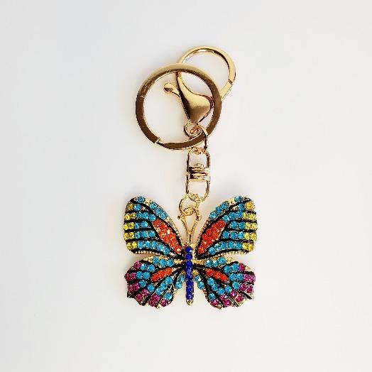 Butterfly Multi  Crystal Key Chains - Pretty Fab Things