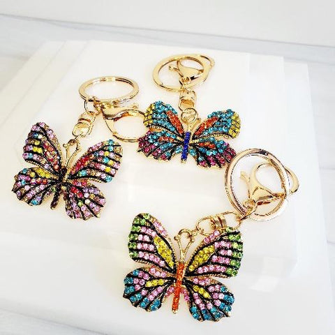 Butterfly Crystal Key Chains - Pretty Fab Things