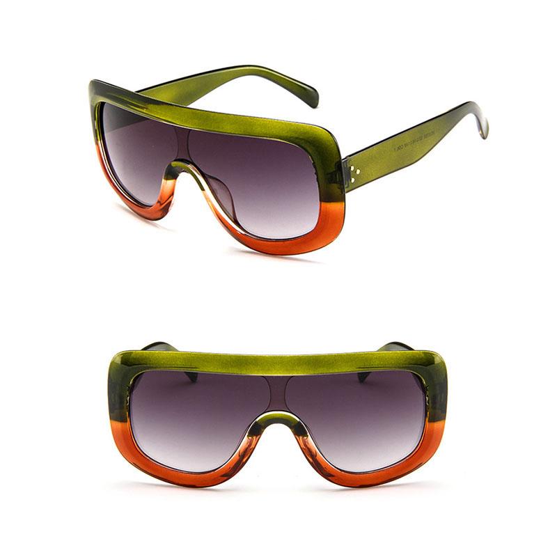 Diva Walking Designer Large Square Green Sunglasses - Pretty Fab Things