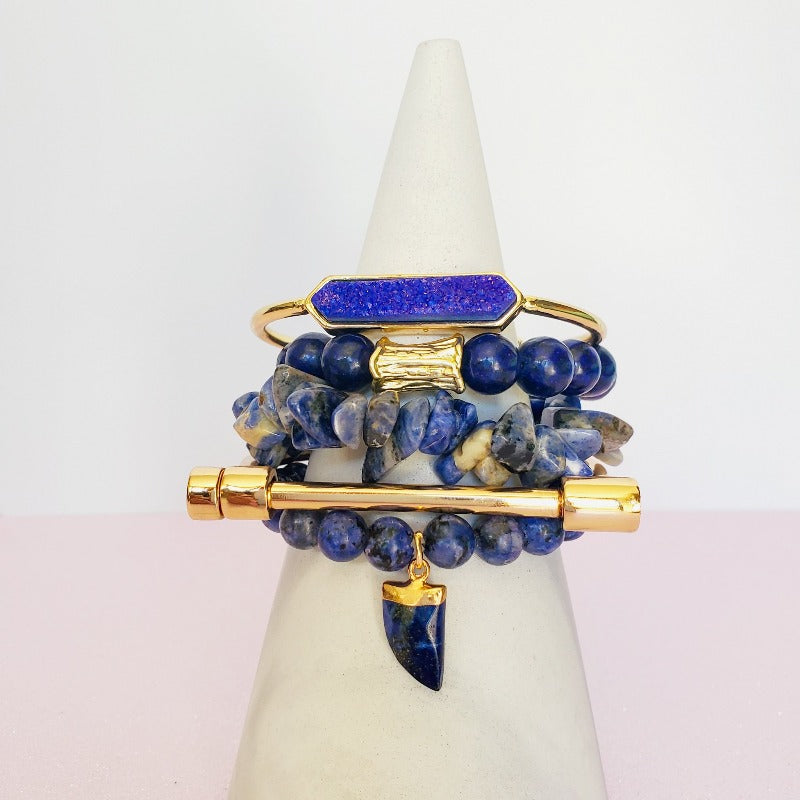 Baby Girl Blue Five Piece Bracelet Set | Pretty Fab Things