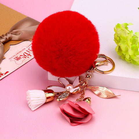 Red Pom Handbag Charm | Pretty Fab Things