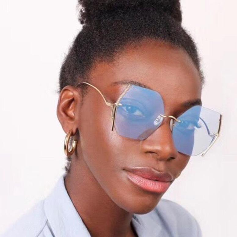 FAB Rimless Over-sized Sunglasses - Pretty Fab Things